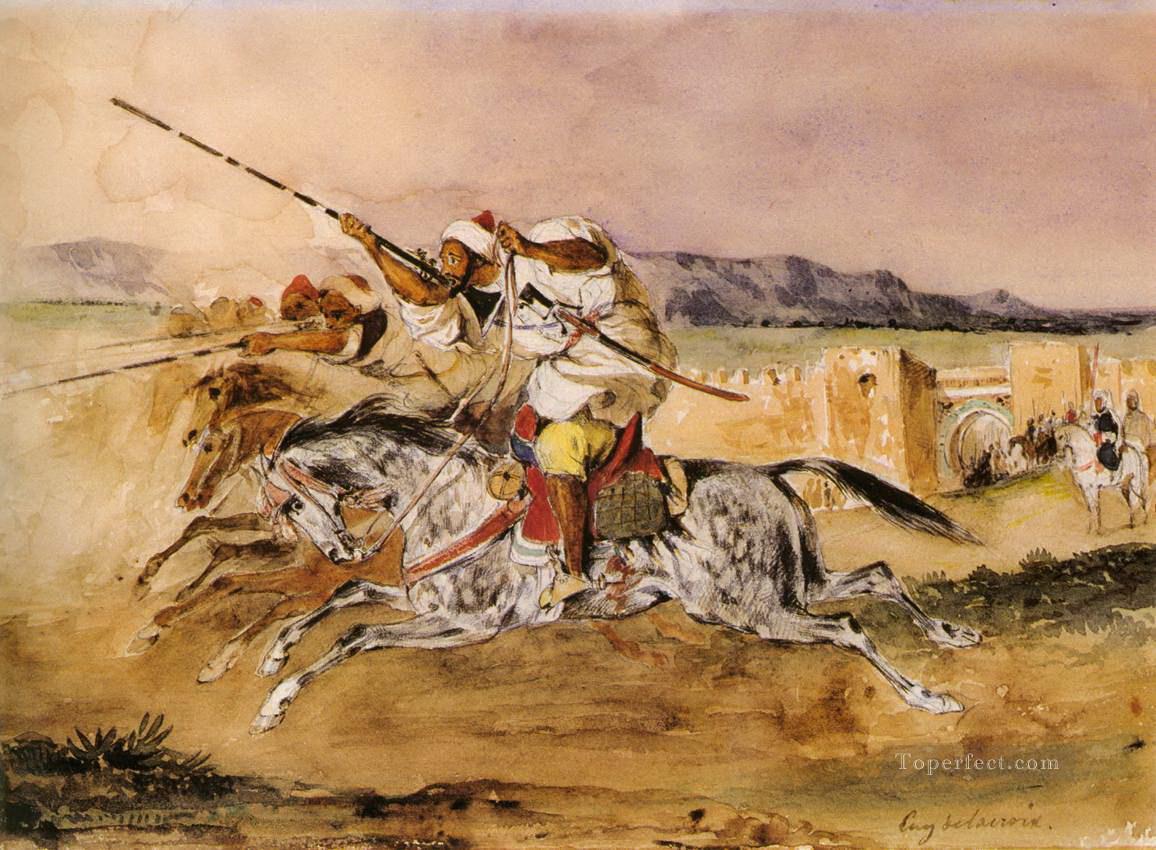 fantasía árabe 1832 Eugène Delacroix Pintura al óleo